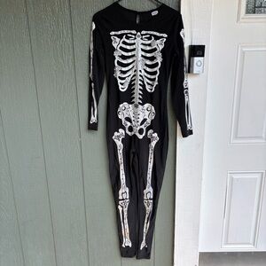 Spirit Halloween Womens Skeleton Jumpsuit Costume Small